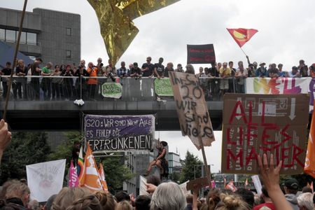 Grossdemo in Hamburg gegen G20